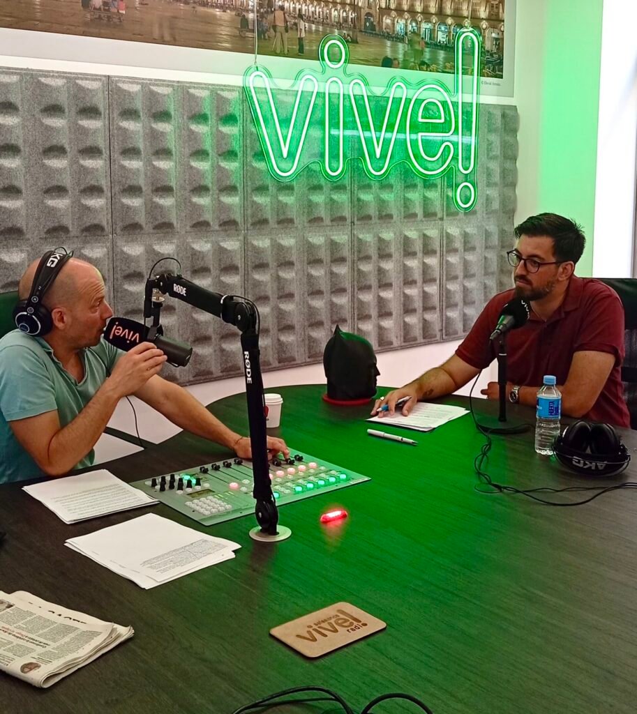 Miguel Blanco, guía oficial de Salamanca Guiada, en el programa de Vive Radio! Salamanca con Félix Rivas.